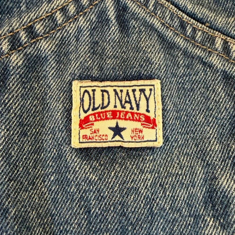 Old Navy Kids Vintage Denim Carpenter Overalls Size 8 Medium Wash Cotton 100%
